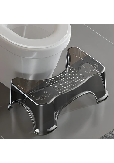 Willowhaven Transparent Su Basması Modern Yüksek Tuvalet Taburesi Kaymaz Güvenli Şeffaf