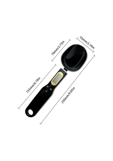 Oldfriend Siyah Dijital Mutfak Terazisi 0 1g Hassas Tartım Lcd Ekran Birim Dönüşümü Siyah