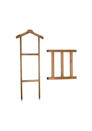 Ahşap Dilsiz Uşak Elbise Askısı Tekli Dilsizuşak Askılık N11.152 Meşe