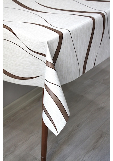 Astarlı Silinebilir Pvc Muşamba Masa Örtüsü 151-a-kahve