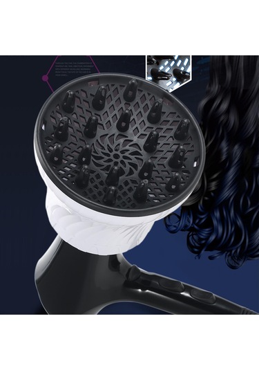 Suofeng Saç Kurutucu Diffüzyoru Evrensel Uyumlu Saç Tipine Uygun Isı Dağıtımı Saç Zararını Önler Saç Kalınlaşmasını Sağlar Siyah