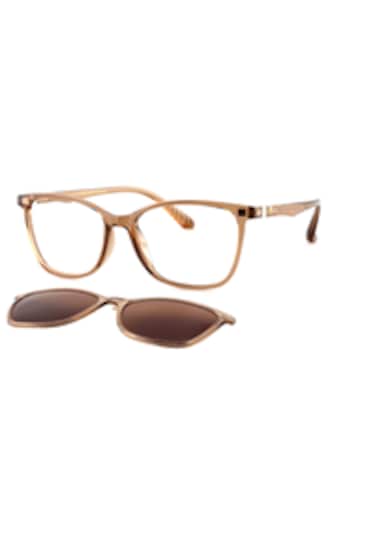 Target Tk307 C.1111 51ekt Kadın Polarize Klipsli Mavi Işık Korumalı Ekran Gözlüğü Şeffaf - Kahverengi