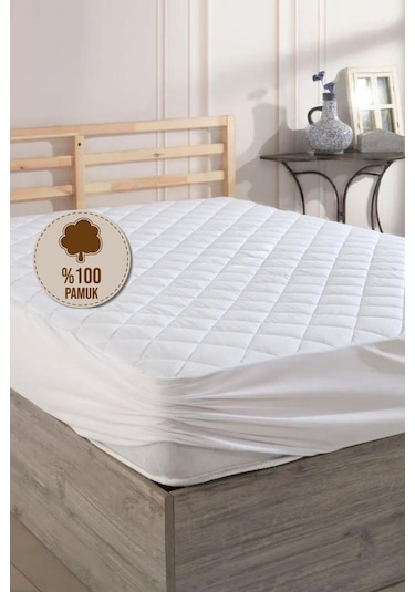 Formeya %100 Pamuk Formeya Alez Fitted Kapitone Yatak Koruyucu