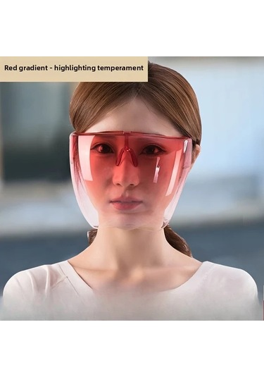 Elmpaly Bisiklet Yüz Maskesi Outdoor Spor Moda Tasarım Çok Renkli Yüz Koruyucu Tam Yüz Baş Bandı Degrade Çay Rengi