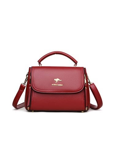 Kadın Çantası Yeni Stil Anne Çantası Omuz Çantası Basit Atmosfer Kadın Çantası Şık Küçük Kare Çanta Kırmızı Ana Resim Rengi Diğer