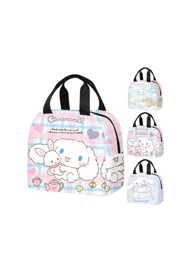 Cinnamoroll Yalıtımlı Öğle Yemeği Çantası Okul, Kamp, Ofis, Seyahat İçin Öğle Yemeği Kutusu Çok Renkli