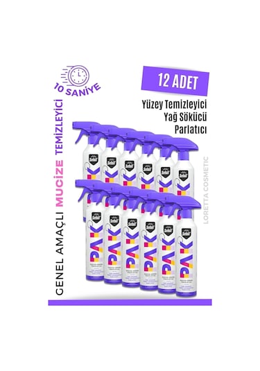 Selsil Pak 12 Li 500 Ml Mucize Köpük Temizleyici Sprey