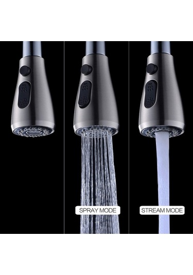 Dancemonkey Çekilebilir Dış Mutfak Sprey Musluğu, G1/2 Memesi