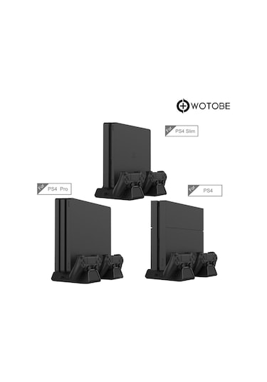 Playstation 4 Pro/slim Çok Amaçlı Şarj Istasyonlu Fanlı Soğutucu Stand
