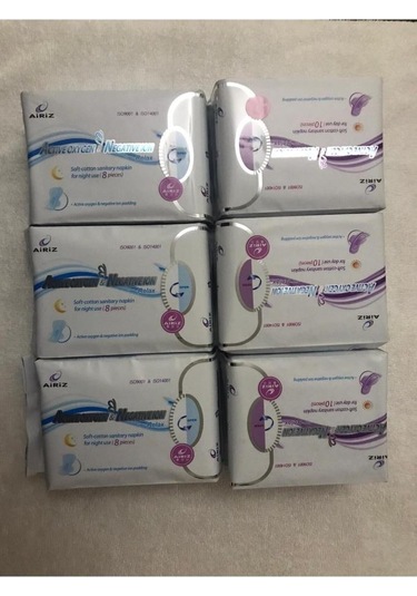 Tienz Tiens Hijyenik Kadın Pedi Gündüz Seti 10'lu 3 Paket Gece 8 Li