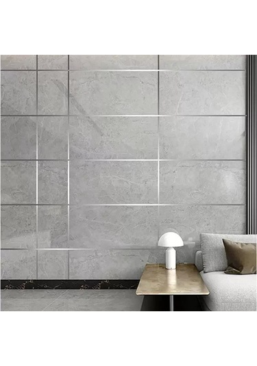 Gümüş 50 M/rulo Kendinden Yapışkanlı Zemini Çıkartmalar Su Geçirmez Duvar Boşluğu Sızdırmazlık Bandı Şerit Zemini Güzellik Dikiş Etiket 1cm Gümüş