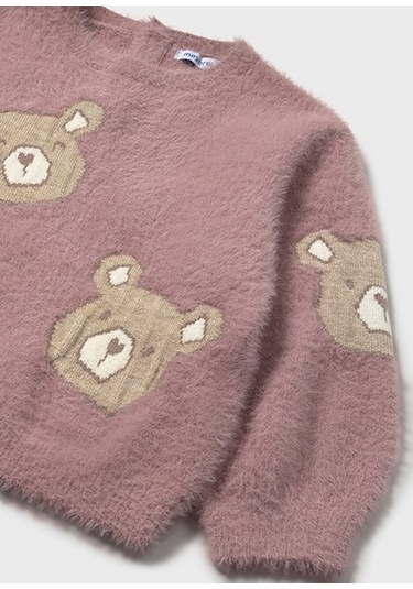 Mayoral Pembe Kız Bebek Kürklü Kazak 2356 Pembe