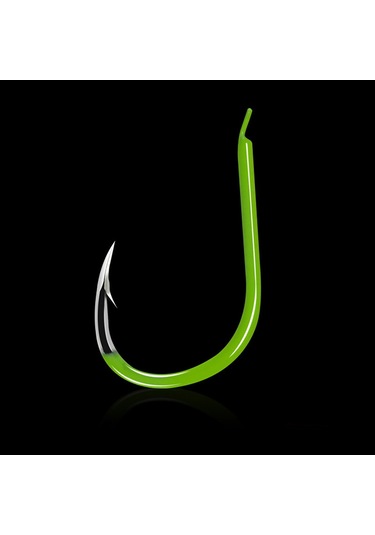 Jeehugo 50 Adet Sarı Floresan Oltacı İğne - Yüksek Karbon Çelik, 13 Boyut, Balıkçılık Enstrümanı