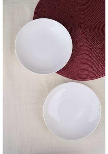 Tabak Evi Porselen Chic Çukur Tabak 19,50cm 550cc 2 Li Krem