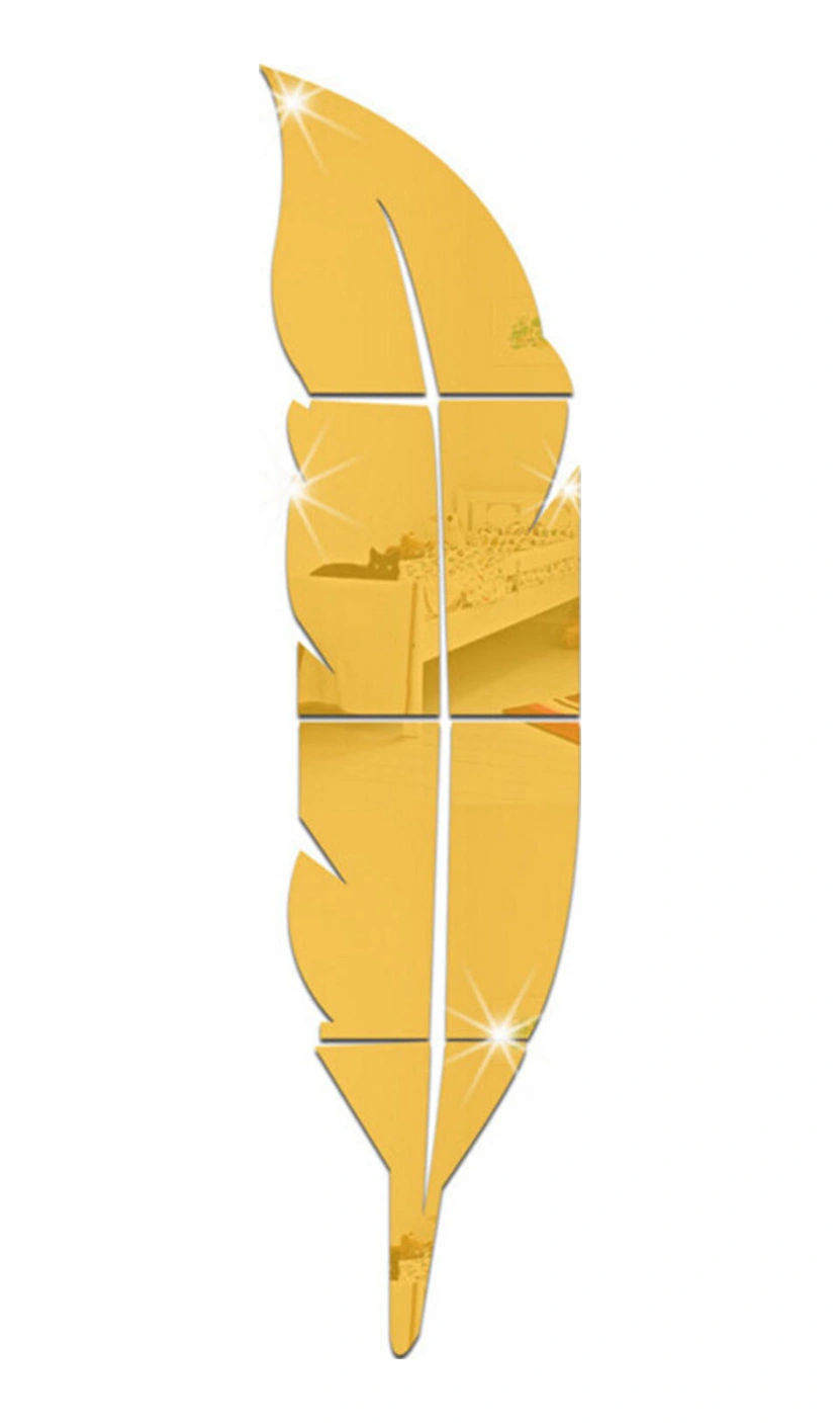 Fosenze Büyük Boy Altın Renkli Plastik Duvar Sticker, Koruyucu Filmi Kaldırınca Parlak Ayna Efekti Verir 120 30cm Altın