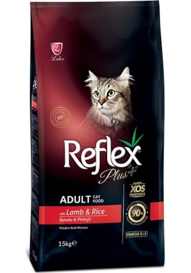 Reflex Plus Kuzu Etli Yetişkin Kedi Maması 15 KG