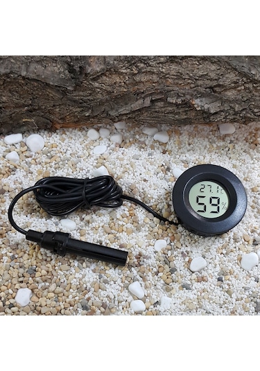 Buzdolabı için Problu Termometre Sıcaklık Saati Nem Ölçer Thr159