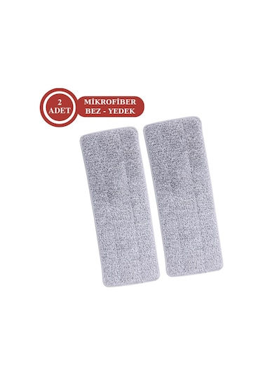 FLORA 2 ADET TRİO TABLET MİKROFİBER YEDEK MOP PASPAS BEZ F405 - 2'Lİ