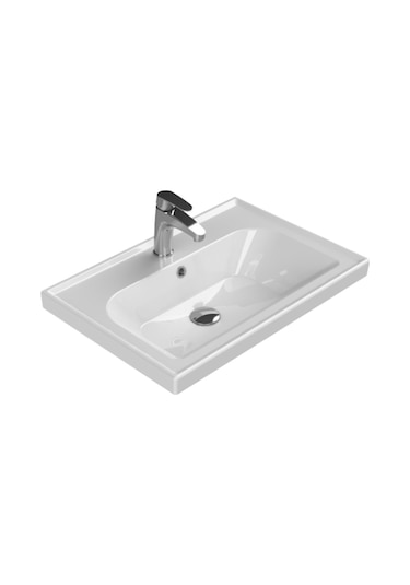 Turkuaz Seramik Cerastyle Frame 65 x 45 CM Etajerli Lavabo