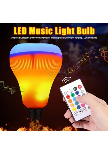 Kumandalı Bluetooth Hoparlör Ampul Ld-37 5365