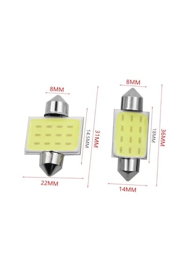 Sofit Led C5W Tavan Plaka Ampül 31Mm-36Mm-39Mm-41Mm 2 Adet 31Mm N11.5207