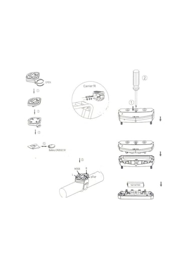 Bisiklet Arka Stop Sağ Sol Sinyal Lambası Led Xc Pil Dahi Siyah