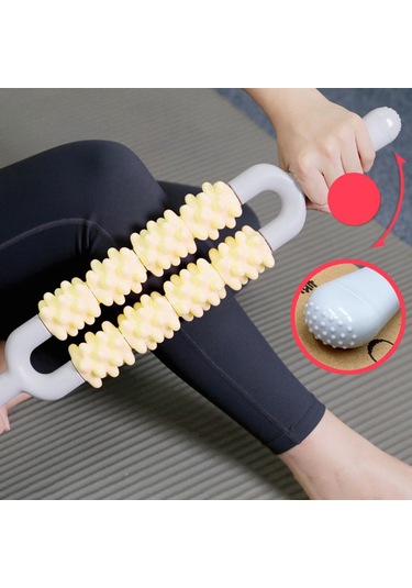 Homyl Egzersiz, Egzersiz Ve Koşu Için Masaj Silindiri Çubuk Sarı