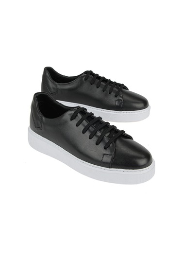 Ziya Erkek Hakiki Deri Sneaker 161423z514 Siyah 161423z514 000 40