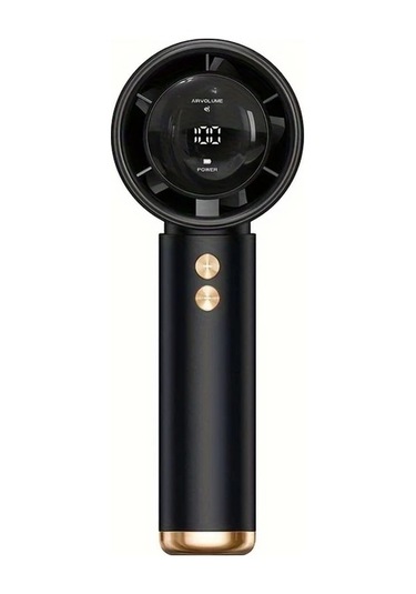 Boatshop1 Siyah Taşınabilir El Tipi Fan 100 Hız Ayarlı Usb Şarj Edilebilir 1200mah Pil Abs Gövde İç Dış Mekan