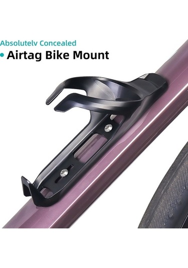 Pazly Airtag Bisiklet Gizli Tutucu, Su Şişesi Kafesi Montajı, Çok Renkli Bisiklet Braketi Çok Renkli