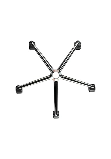 Yıldız Ayak Konik Krom Tekerlekli Döner Sandalye Ayağı Oyuncu Koltuğu Ayağı