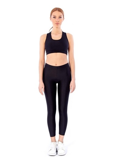 L-01 Siyah Parlak Tayt Siyah