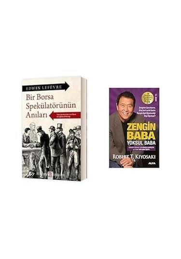 Bır Borsa Spekulatorunun Anıları + Zengın Baba Yoksul Baba 2 Set