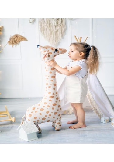 Peluş Zürafa, Uyku Ve Oyun Arkadaşı-100 CM
