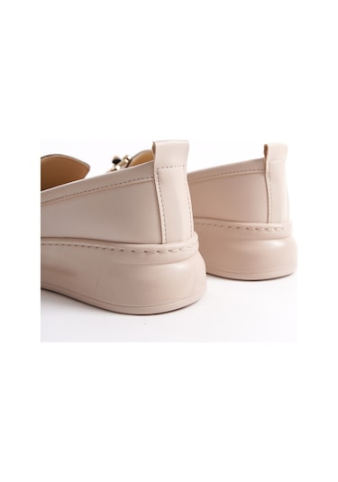 D602 Günlük Ortopedik Garantili Kadın Loafer Ayakkabı Nut