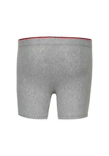 Weweus Gri Pamuk Elastan Çizgili Boxer 14921 Gri