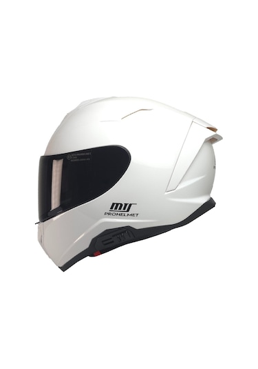 Mts  Full Face Double Güneş Vizörlü Ece 22.06R Motosiklet Kaskı Beyaz