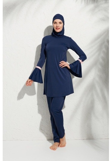 Pierre Cardin 191934 Uzunkollu Kolu Volanlı Tesettür Mayo