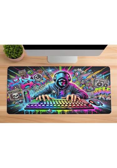 Gaming Oyuncu Xl Mouse Pad Kaydırmaz Dikişli 80 30 Cm Mousepad 20