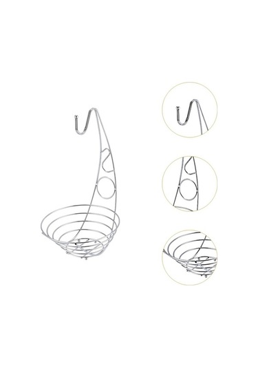 Trendooze Mutfak Aperatifi İçin Gümüş Meyve Sepeti Kase, Kararlı Tasarım Gümüş