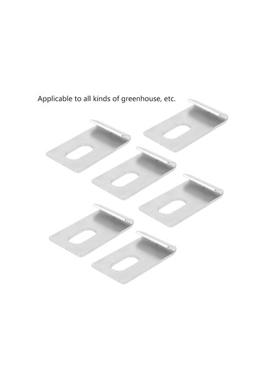 Xiyyadms 10 Adet Metal Seracık Taban Sabitleyici, Anti-korozif Alüminyum Seralar İçin Güvenlik Kancaları, Kolay Kurulum