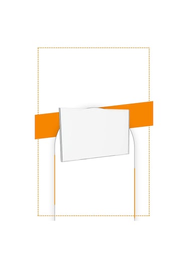 A4 U Tipi Yatay 5'li Masa Üstü 2.8 MM Şeffaf Pleksi Föylük / Broşürlük