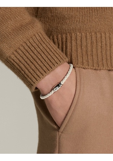 Montblanc Meisterstück Collection Bulutlu Bej Deri - Steel Bilekl Bej