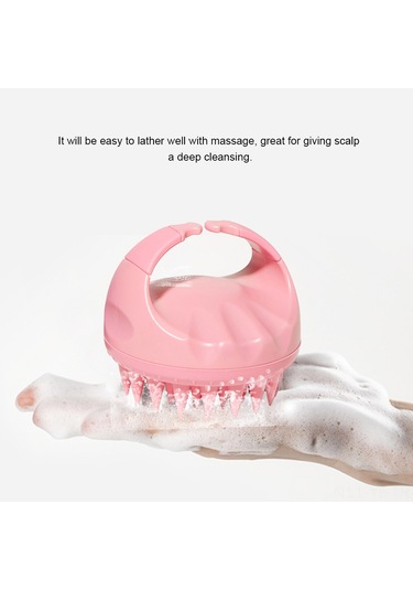 Yifomall Yumuşak Silikon Şampuan Fırçası - Saç Derisi Masajı Ve Temizlik İçin Ergonomik Tasarım, Siyah