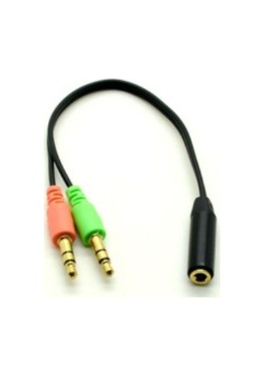Kulaklık Mikrofon Ayırıcı 3.5 MM 4457P Splitter Switch Dönüştürücü