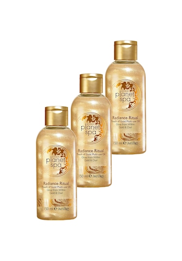 Avon Planet Spa Radiance Ritüel Dokunuş Altın Masaj Yağı 3 x 150 ML