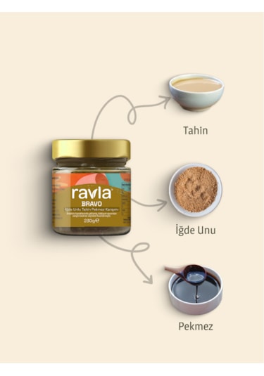 Ravla Bravo İğde Unlu Tahin Pekmez Karışımı - 230g