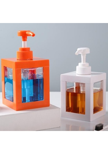 Preslenmiş Losyon Şişeleri Kare Duş Jeli Dağıtım Şişeleri Sabun Duş Jeli Banyo İçin Boş Saklama Şişesi Siyah