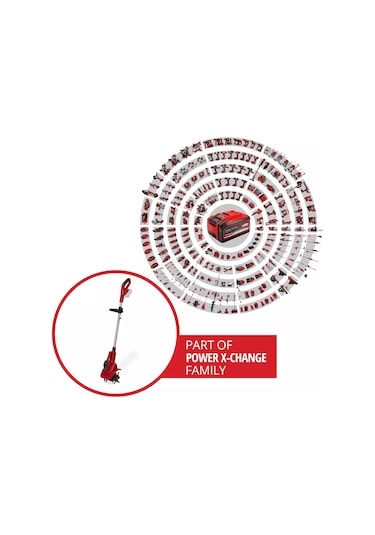 Einhell GE-CR 18/20 Li E - Solo Akülü Çapalama Makinesi (Akü ve Şarj Hariç) - 3431210