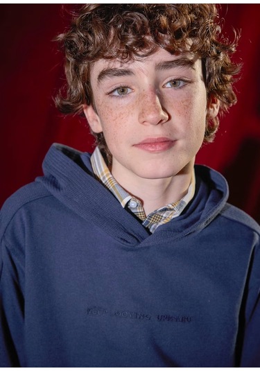 Mayoral Erkek Çocuk Kapüşonlu Sweatshirt 7402 Lacivert